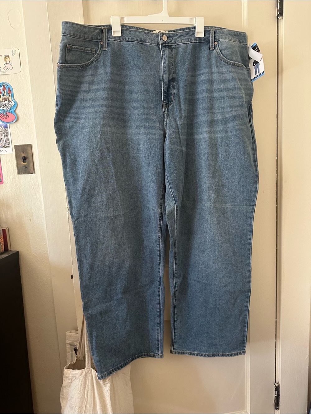 Straight Leg Denim Jeans